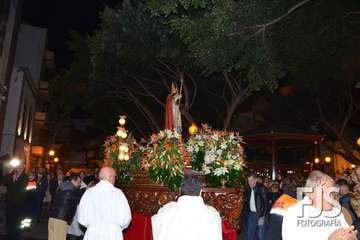 Procesión religiosa de San Gregorio y actuación del humorista Maestro Florido (Foto Francisco Javier Santana y TA)